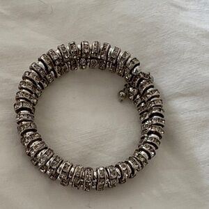 $7 Elegant Silver Coil Bracelet